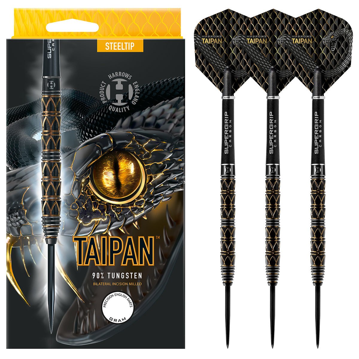 Harrows Combat 90% Tungsten Steel Tip Dartsset I 21 g tot 30 g Alle gewichten beschikbaar I Enorme bundel van 17 stuks met reserveschachten, Prime Flights en reiskoffer 23g