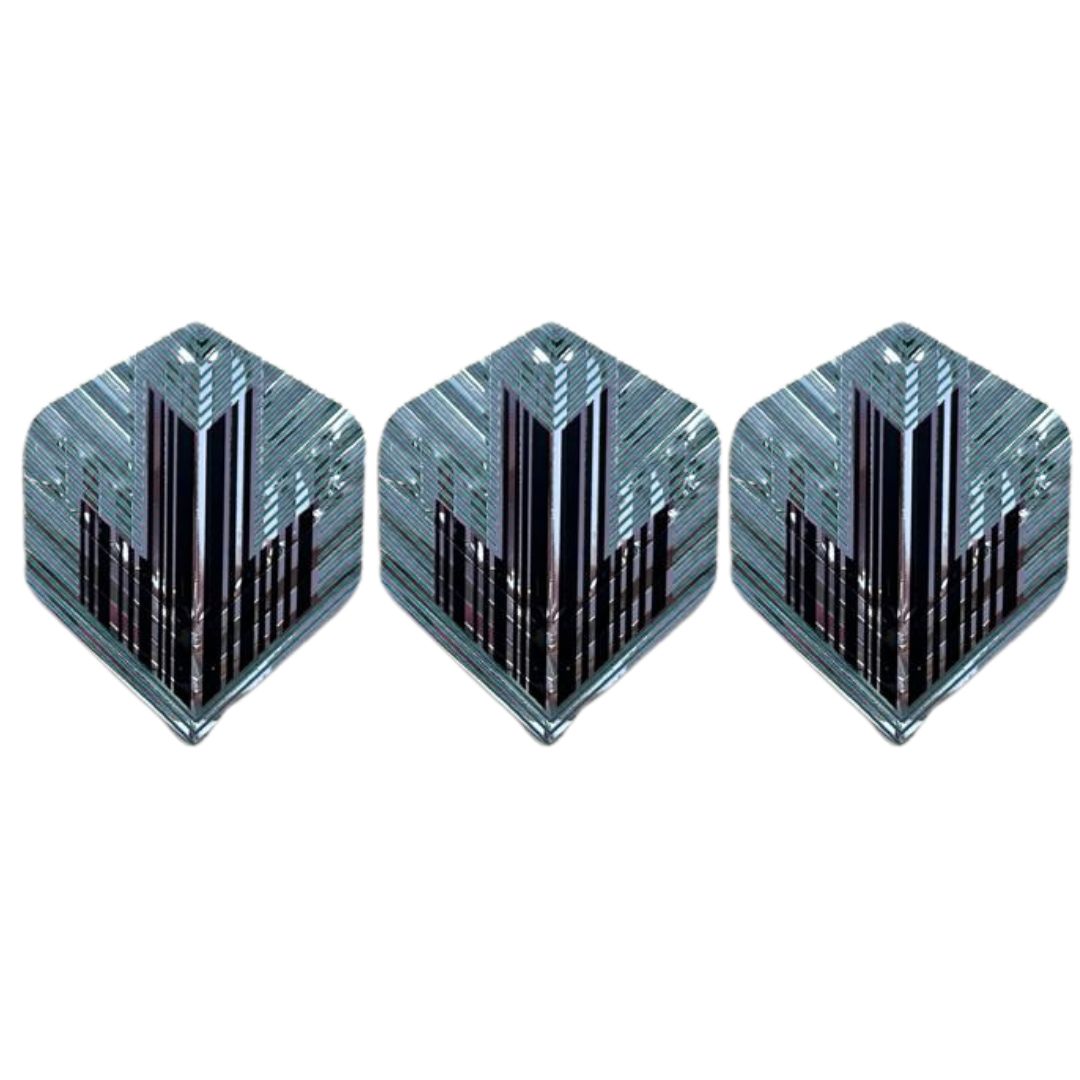 Unicorn Specialist Q Ribbed Metallic Dart Flights, No 2 Shape