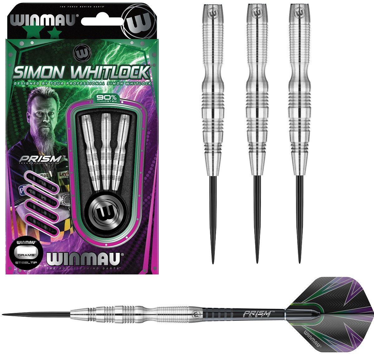 Simon Whitlock 90% Tungsten Steel Tip Darts by Winmau