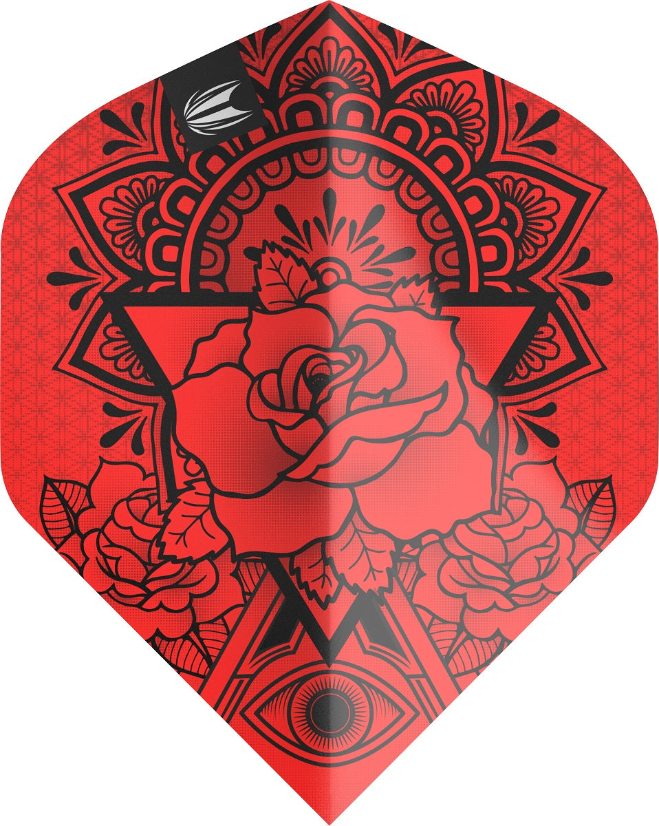 Ink Pro.Ultra Red No2 Dart Flights By Target