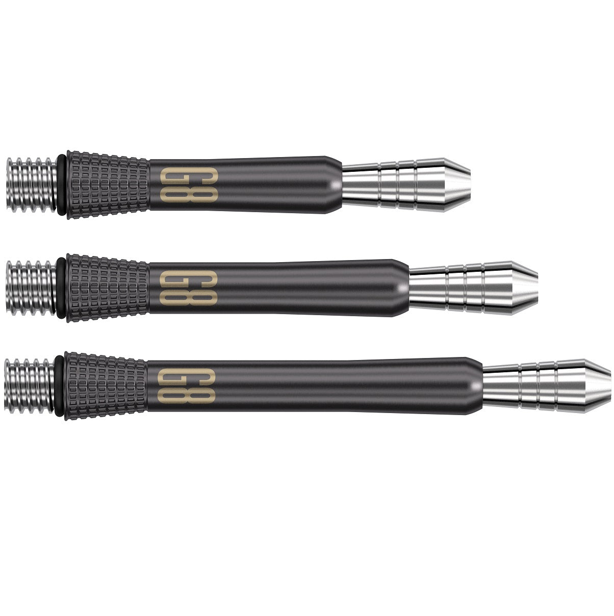 Phil Taylor Gen 8 Power Titanium Black Dart Stems / Shafts by Target