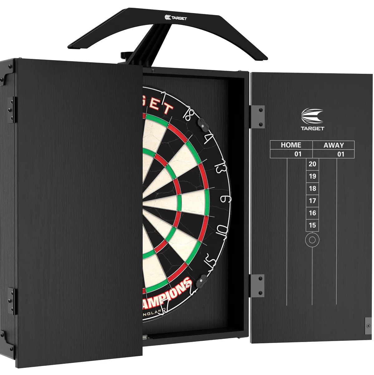 Target ARC Cabinet, Complete Darts Centre with Lighting