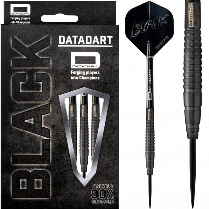 Datadart Black Darts - Steel Tip - Titanium Matt - Straight - S2 - 24g-D4033