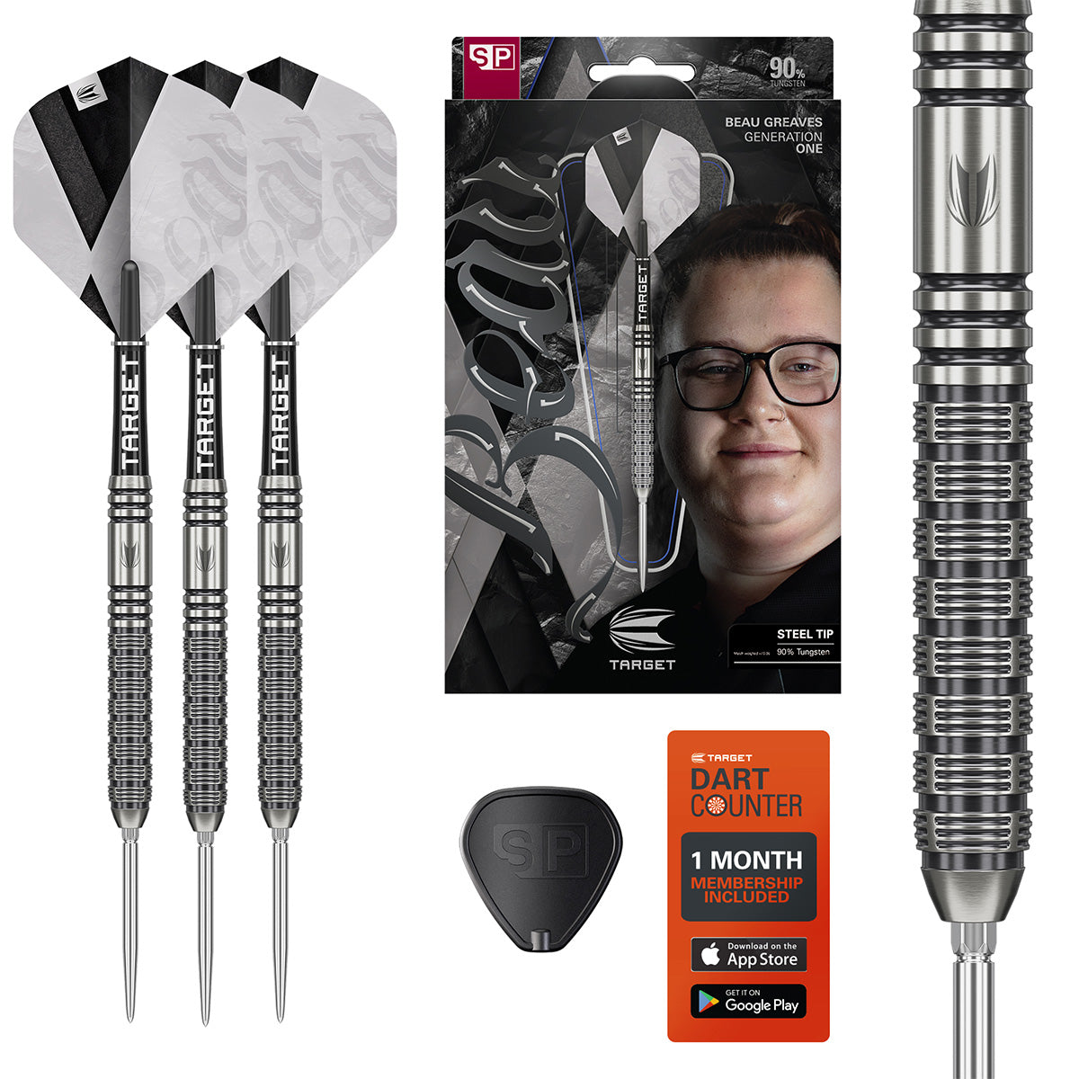 Target Beau Greaves G1 90% Tungsten SP Steel Tip Darts