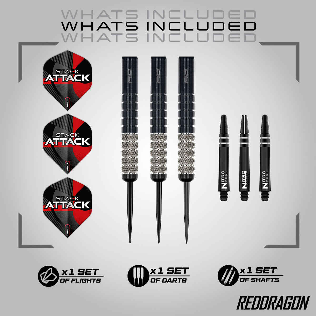 Red Dragon Rob Owen 90% Tungsten Steel Tip Darts