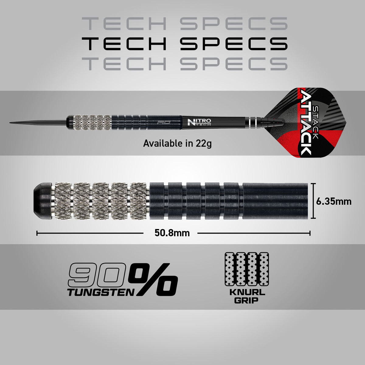 Red Dragon Rob Owen 90% Tungsten Steel Tip Darts