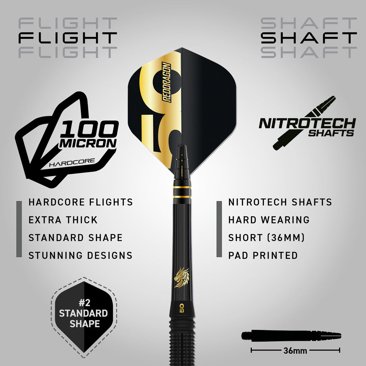 Red Dragon Jonny Clayton 50 Years Limited Edition 90% Tungsten Steel Tip Darts
