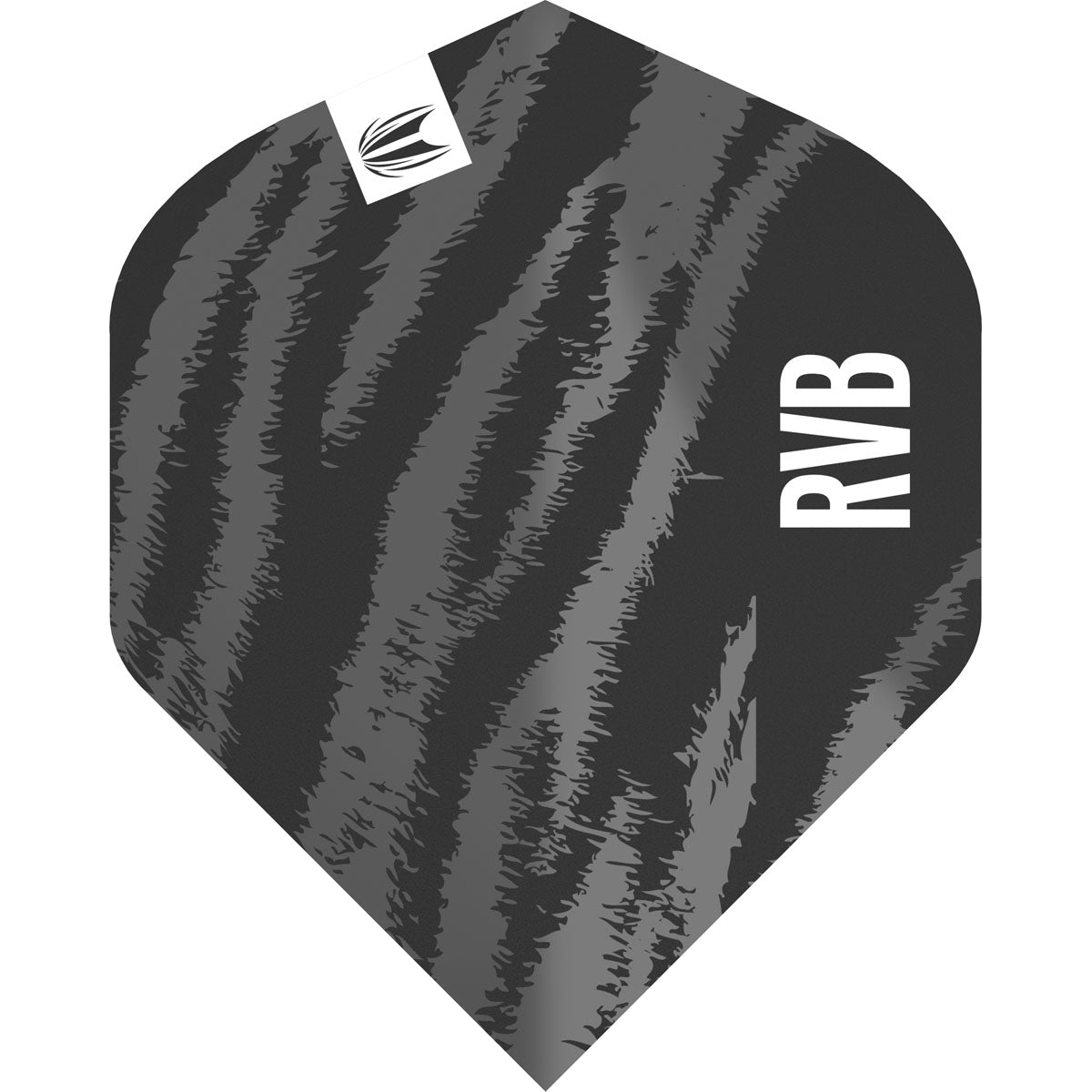 Raymond Van Barneveld RVB Brass Pro.Ultra No2 Black Dart Flights by Target