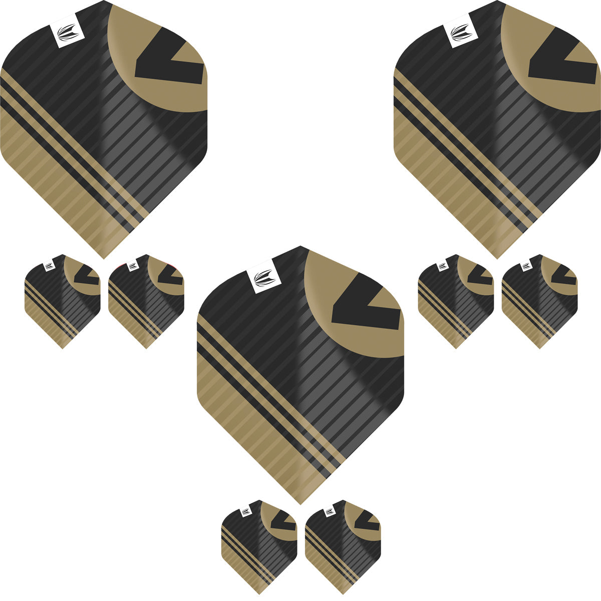 Chicane Pro.Ultra Black No2 Dart Flights by Target