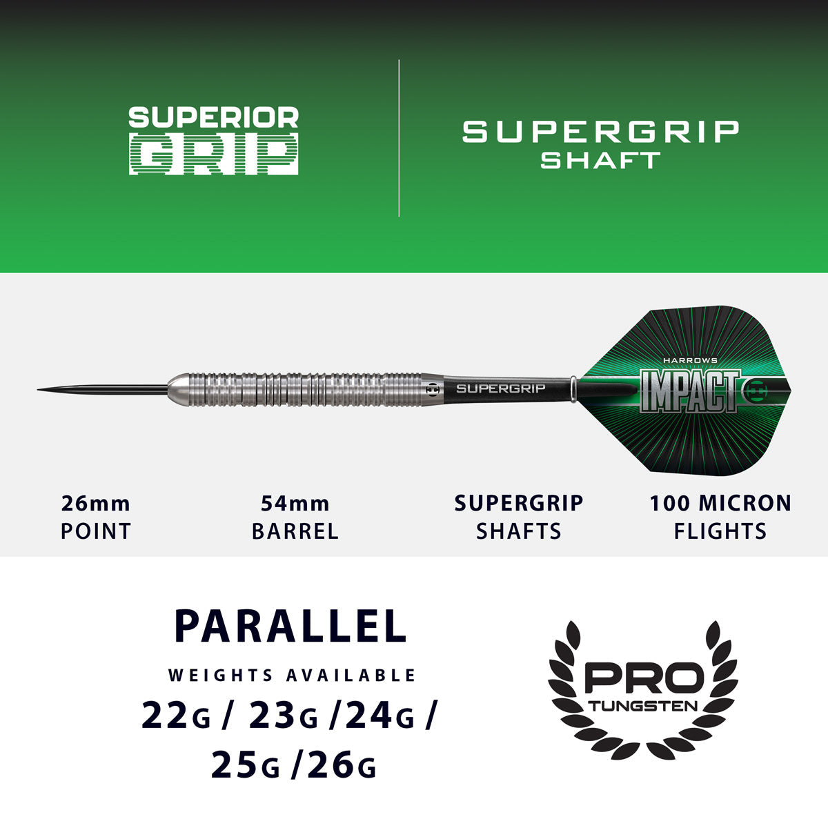 Harrows Impact Tungsten Steel Tip Darts