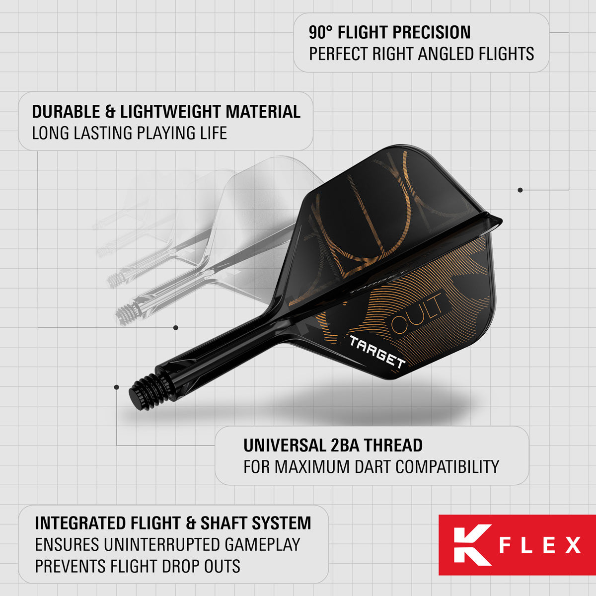 Target K-Flex Cult No6 One Piece Dart Flights