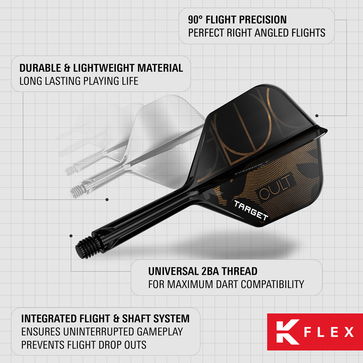 Target K-Flex Cult No6 One Piece Dart Flights