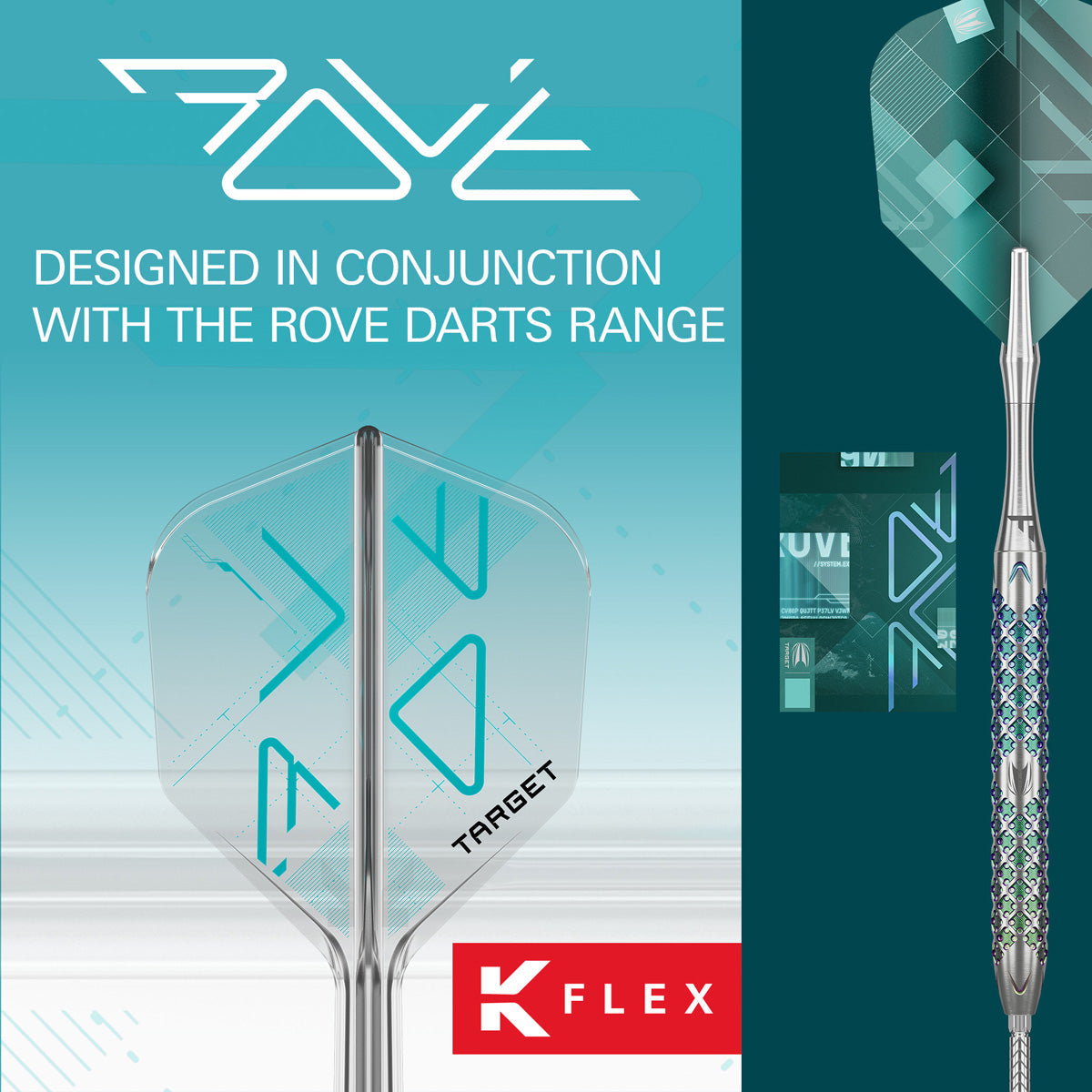 Target K-Flex Rove No6 One Piece Dart Flights