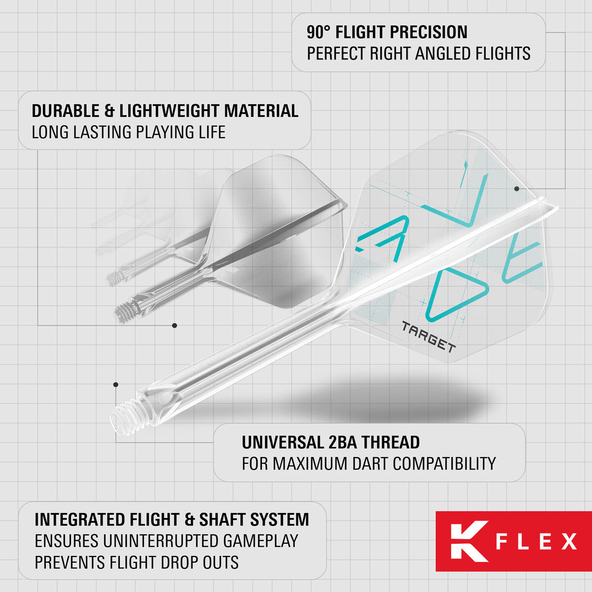 Target K-Flex Rove No6 One Piece Dart Flights