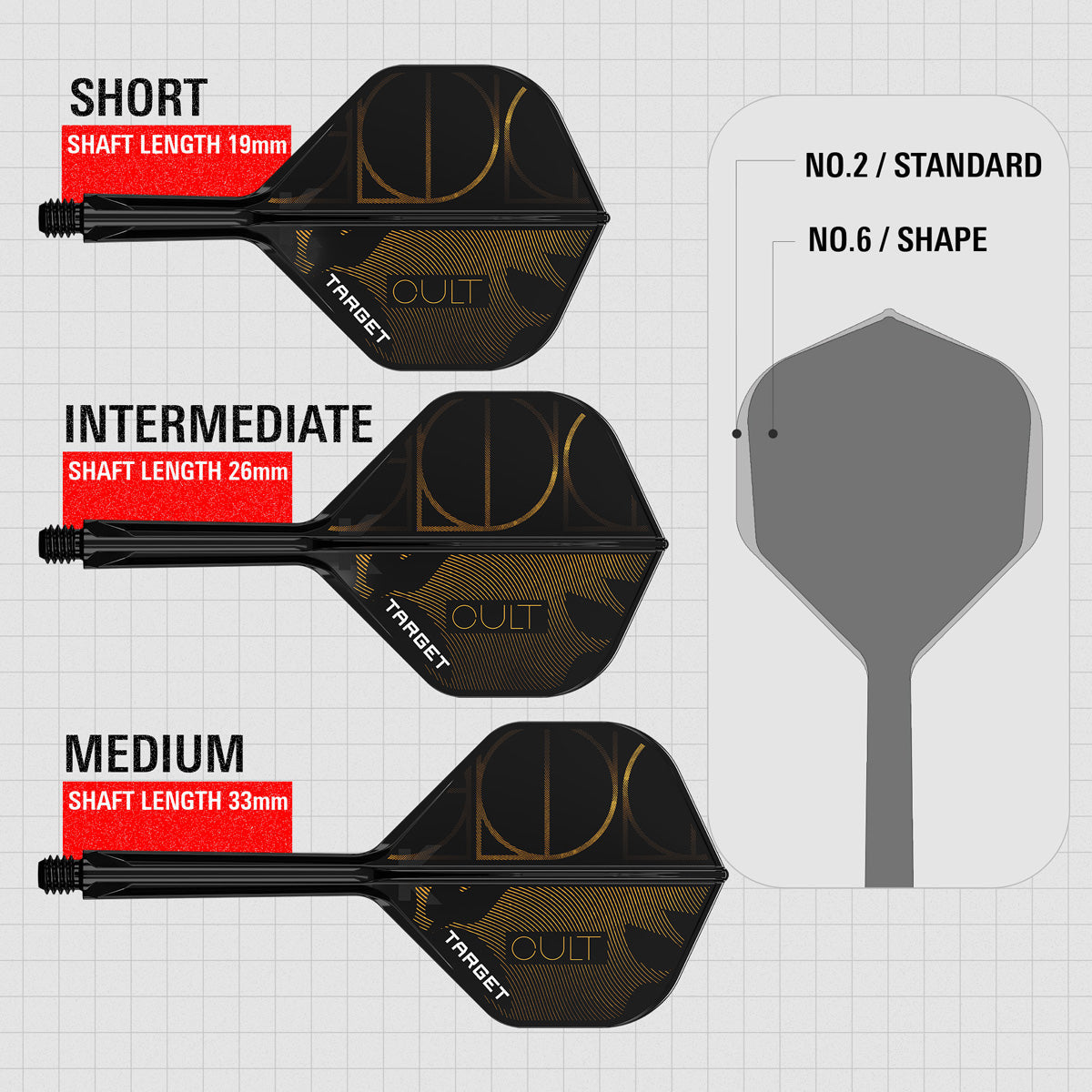 Target K-Flex Cult No2 One Piece Dart Flights