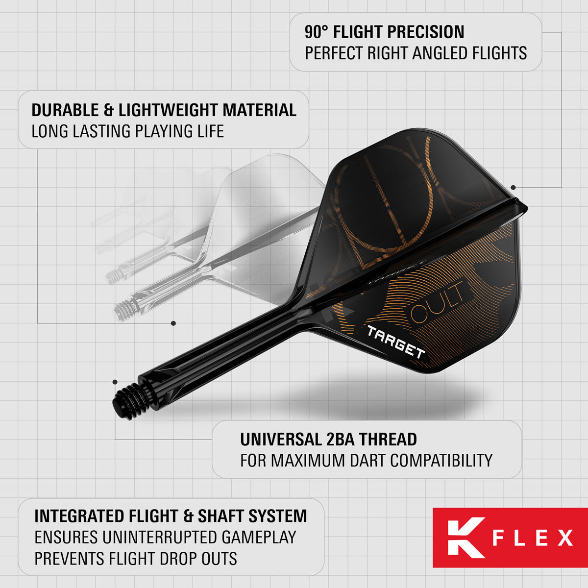 Target K-Flex Cult No2 One Piece Dart Flights