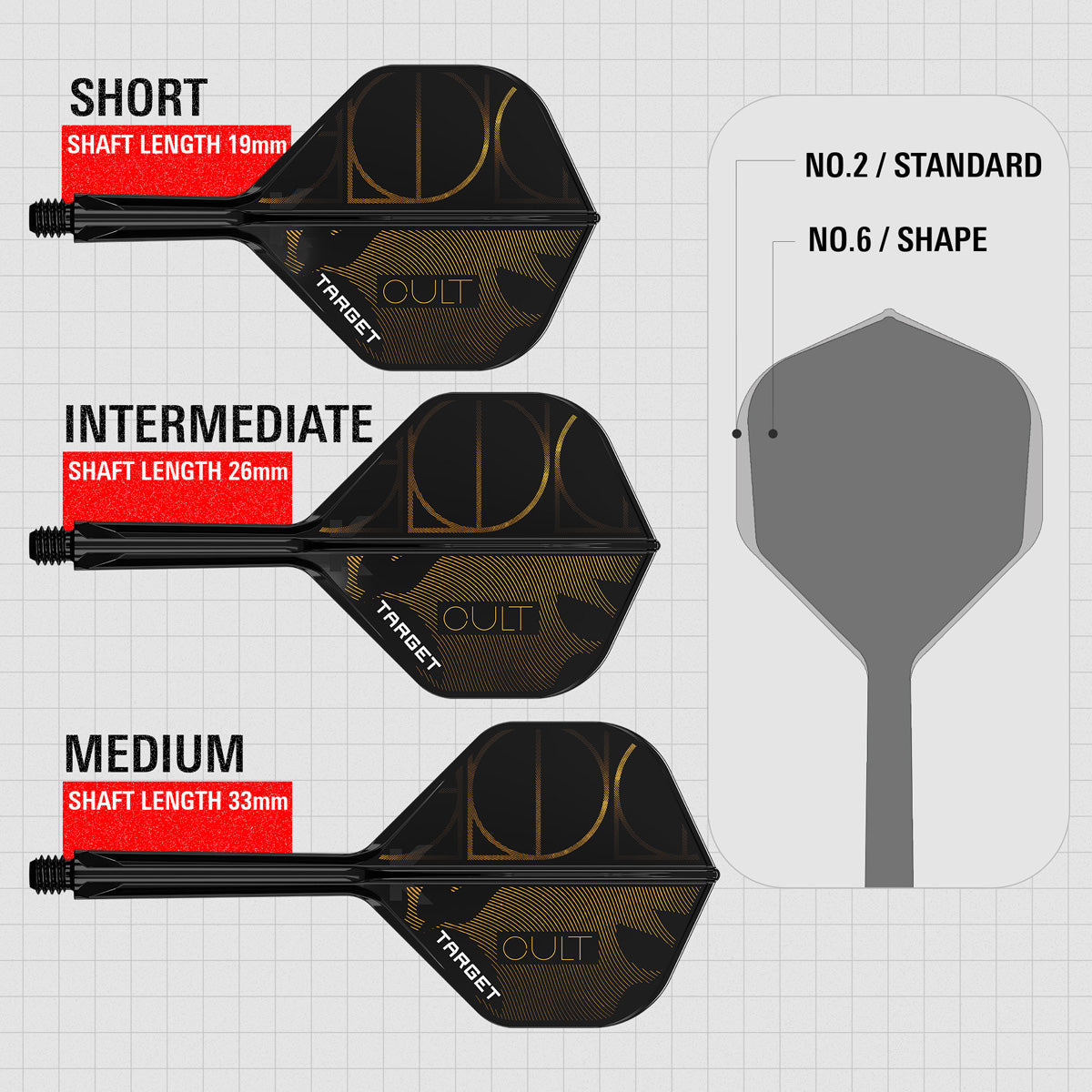 Target K-Flex Cult No2 One Piece Dart Flights