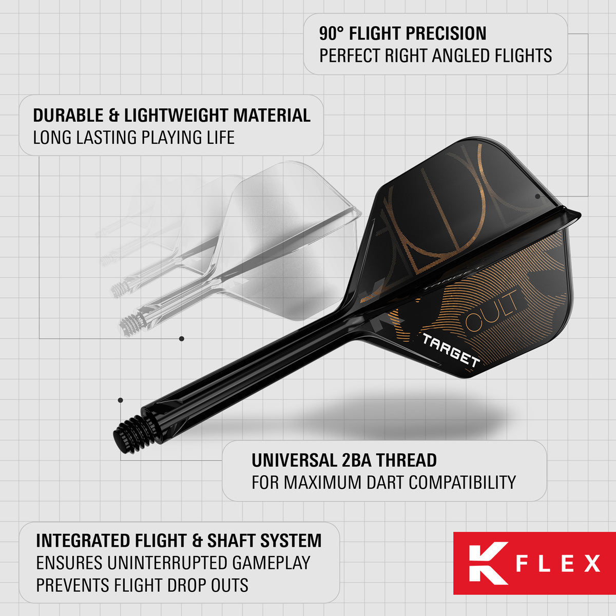 Target K-Flex Cult No2 One Piece Dart Flights