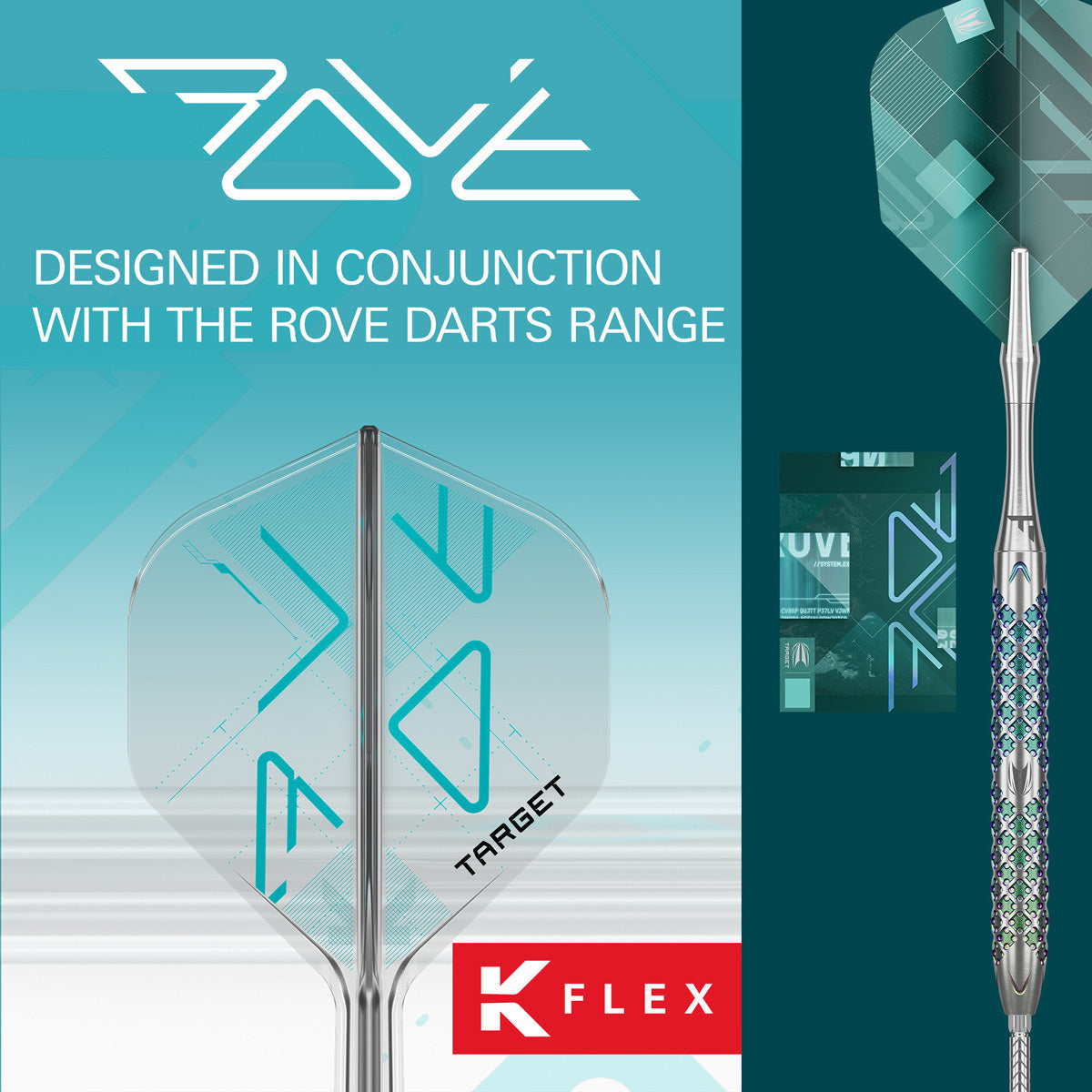 Target K-Flex Rove No2 One Piece Dart Flights
