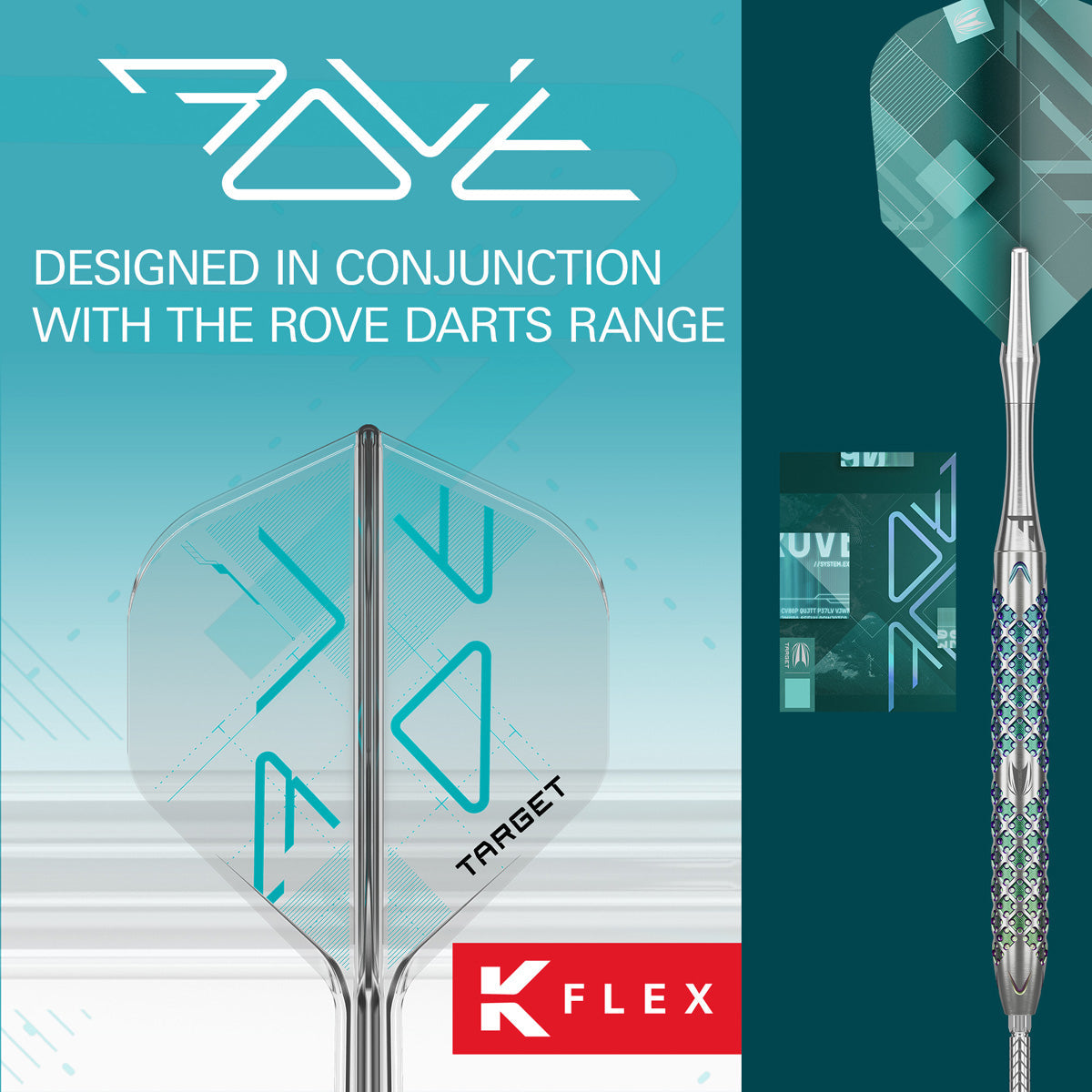 Target K-Flex Rove No2 One Piece Dart Flights