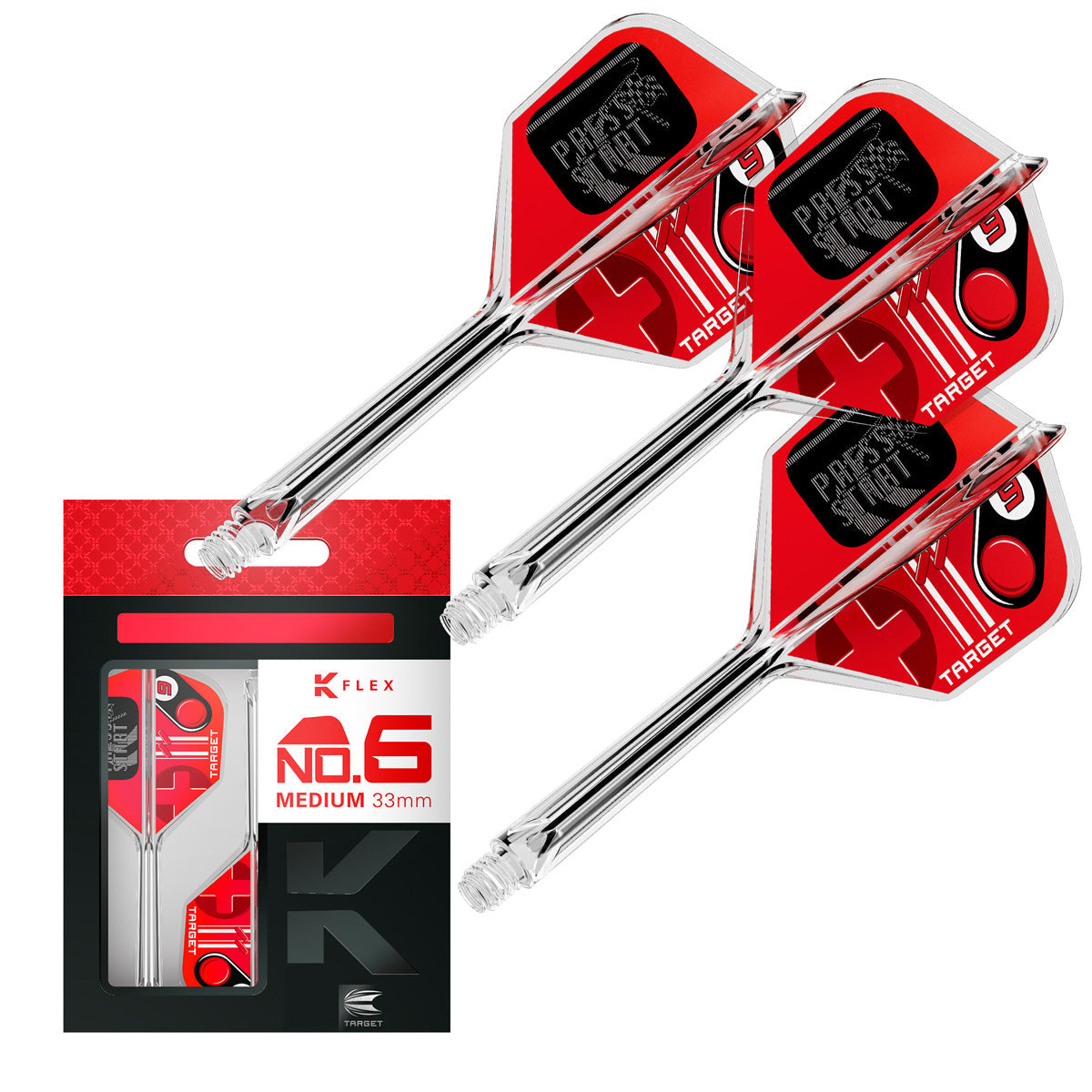 Target K-Flex Press Start No6 Integrated Flights & Shafts