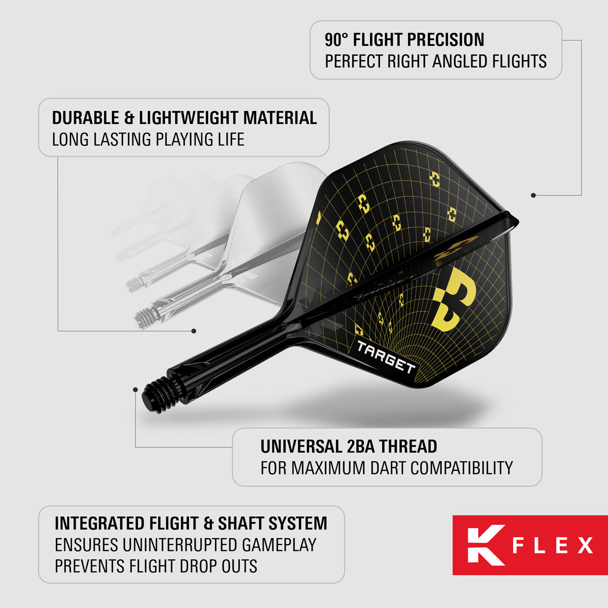 Target K-Flex Bolide No2 Integrated Flights & Shafts
