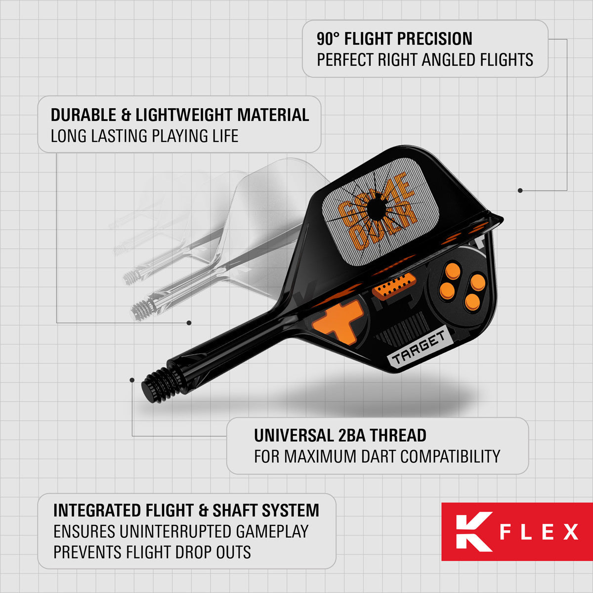 Target K-Flex Game Over No2 Integrated Flights & Shafts