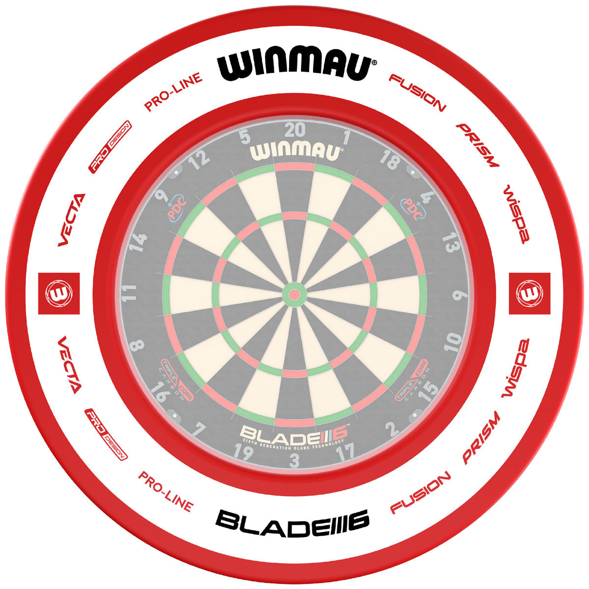 Pro-Line 2.0 Red Surround by Winmau