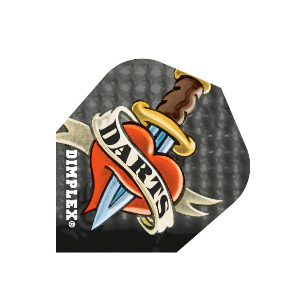 Dimplex - Dagger and Heart No6 Dart Flights by Harrows