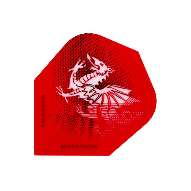 Marathon - Wales No6 Dart Flights by Harrows
