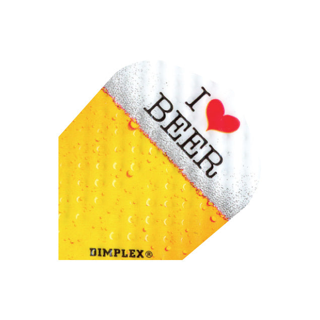 Dimplex- I Love Beer No6 Dart Flights by Harrows