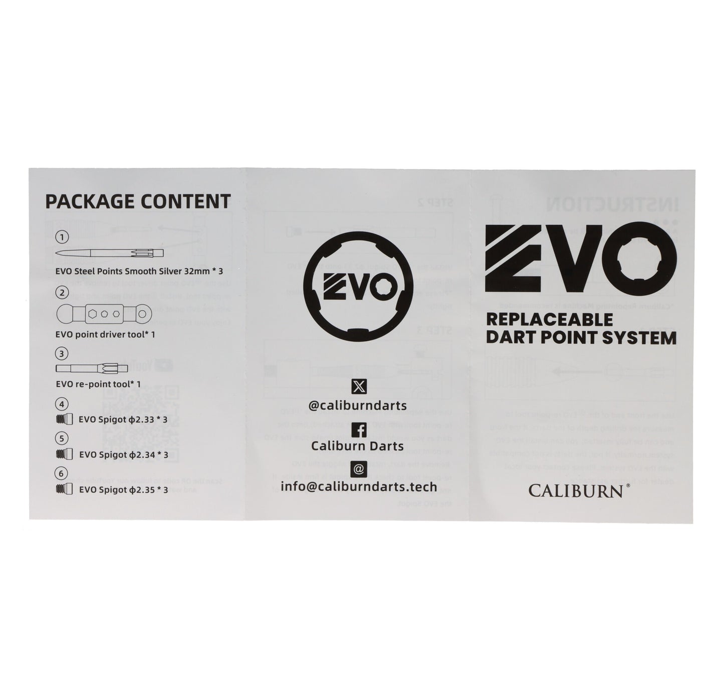 Caliburn EVO Dart Points Starter Kit