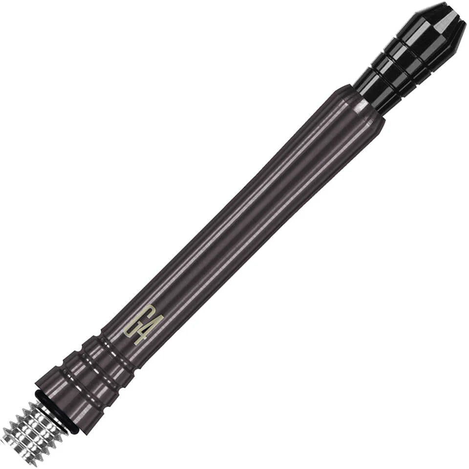 Power G4 Titanium Dart Shafts, Black and Gray, Medium Length