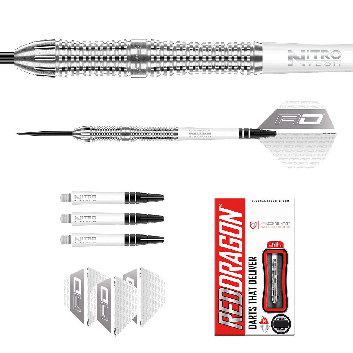 Amari 90% Tungsten Steel Tip Darts by Red Dragon