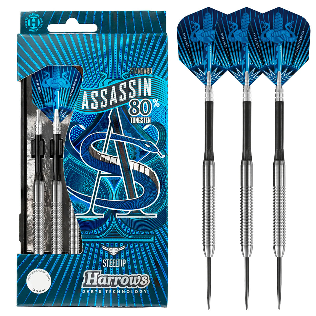 Harrows Assassin Ringed 80% Tungsten Steel Tip Darts