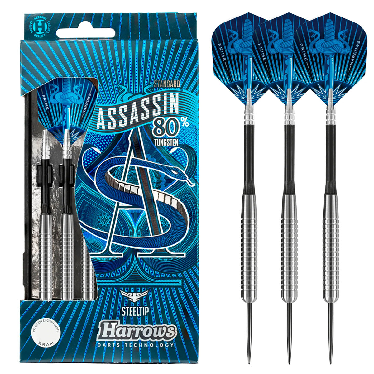 Harrows Assassin Ringed 80% Tungsten Steel Tip Darts