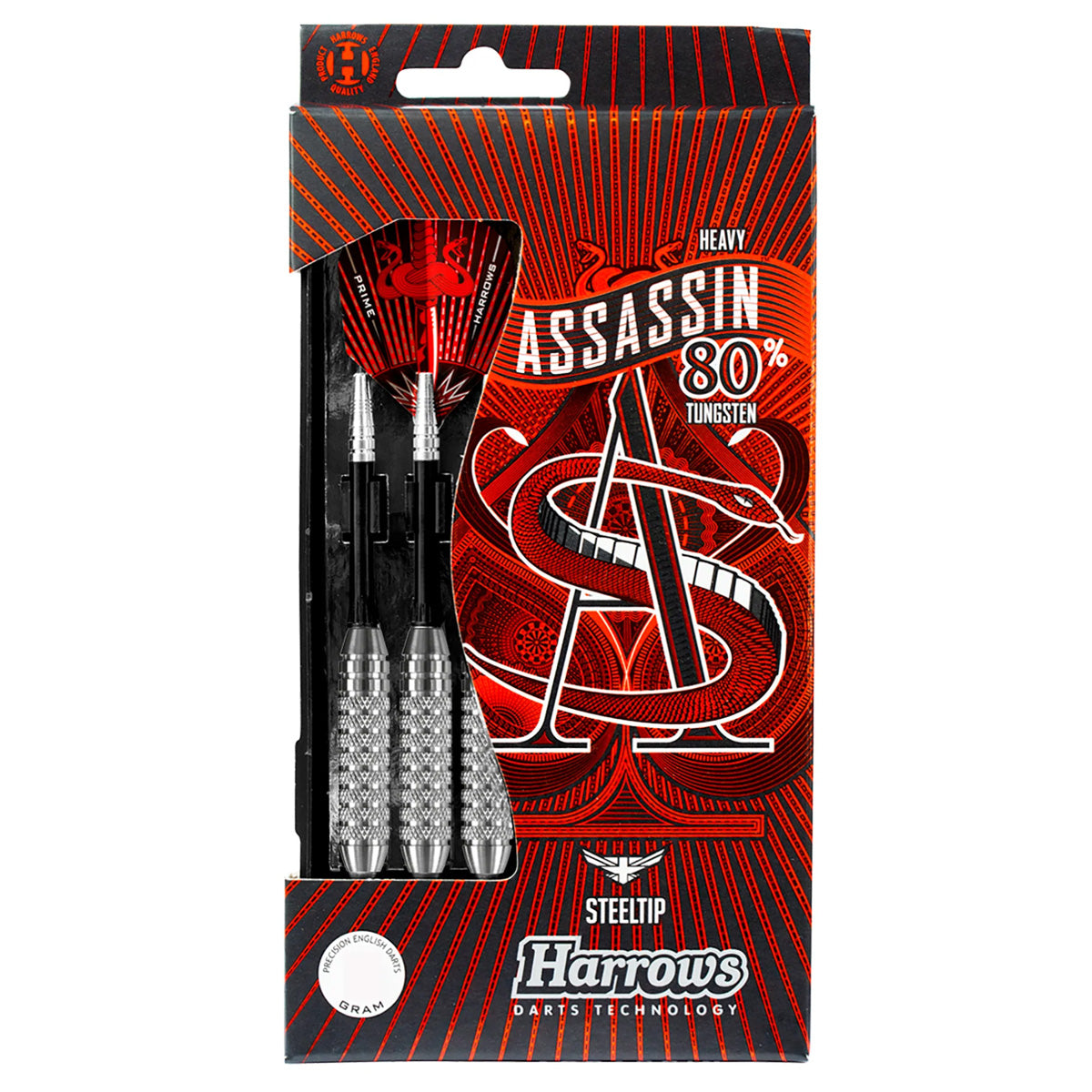 Harrows Assassin Knurled Heavy 80% Tungsten Darts