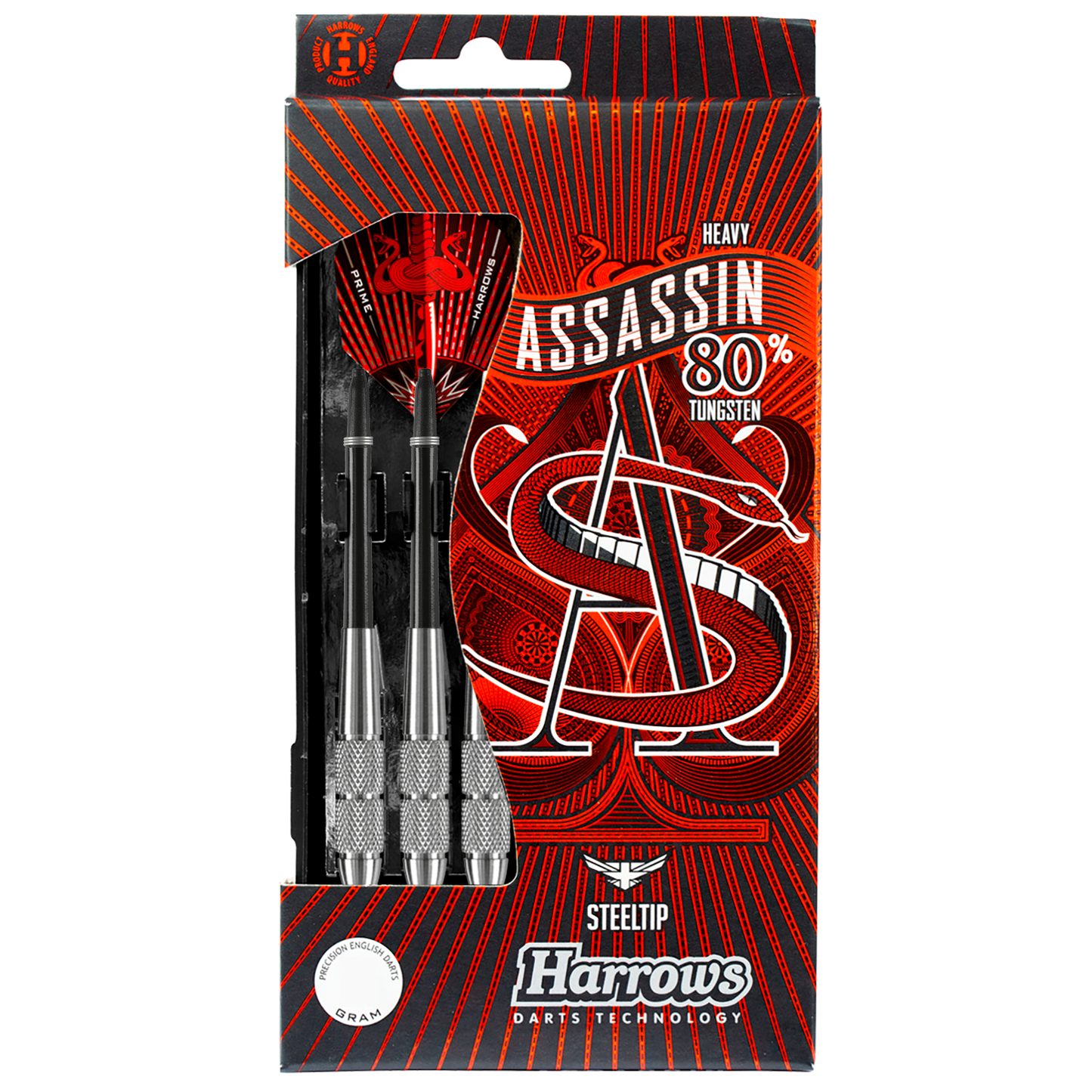 Assassin 80% 28gK Steel Tip Darts