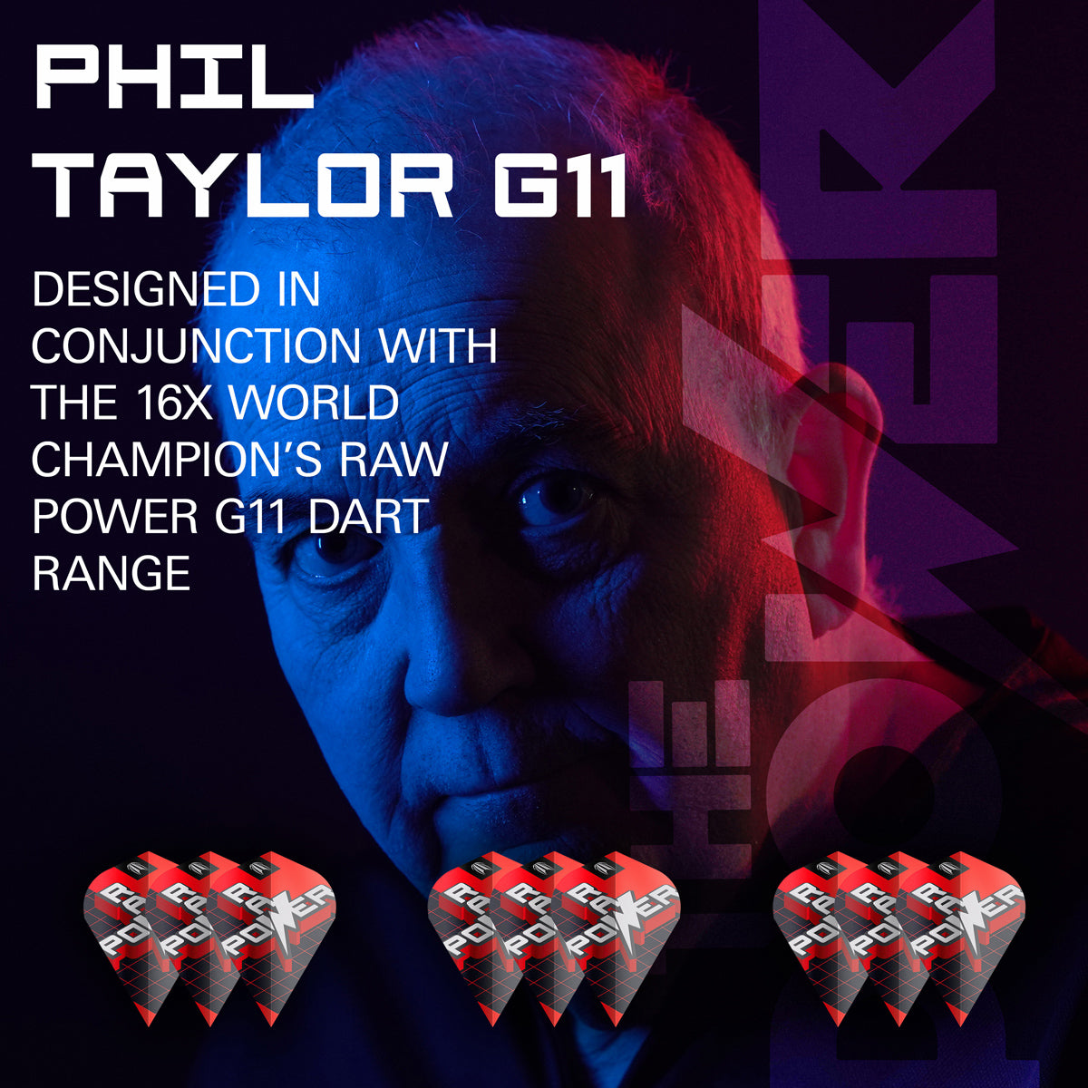 Phil Taylor Raw Power G11 Pro Ultra Dart Flights x 3 Sets by Target