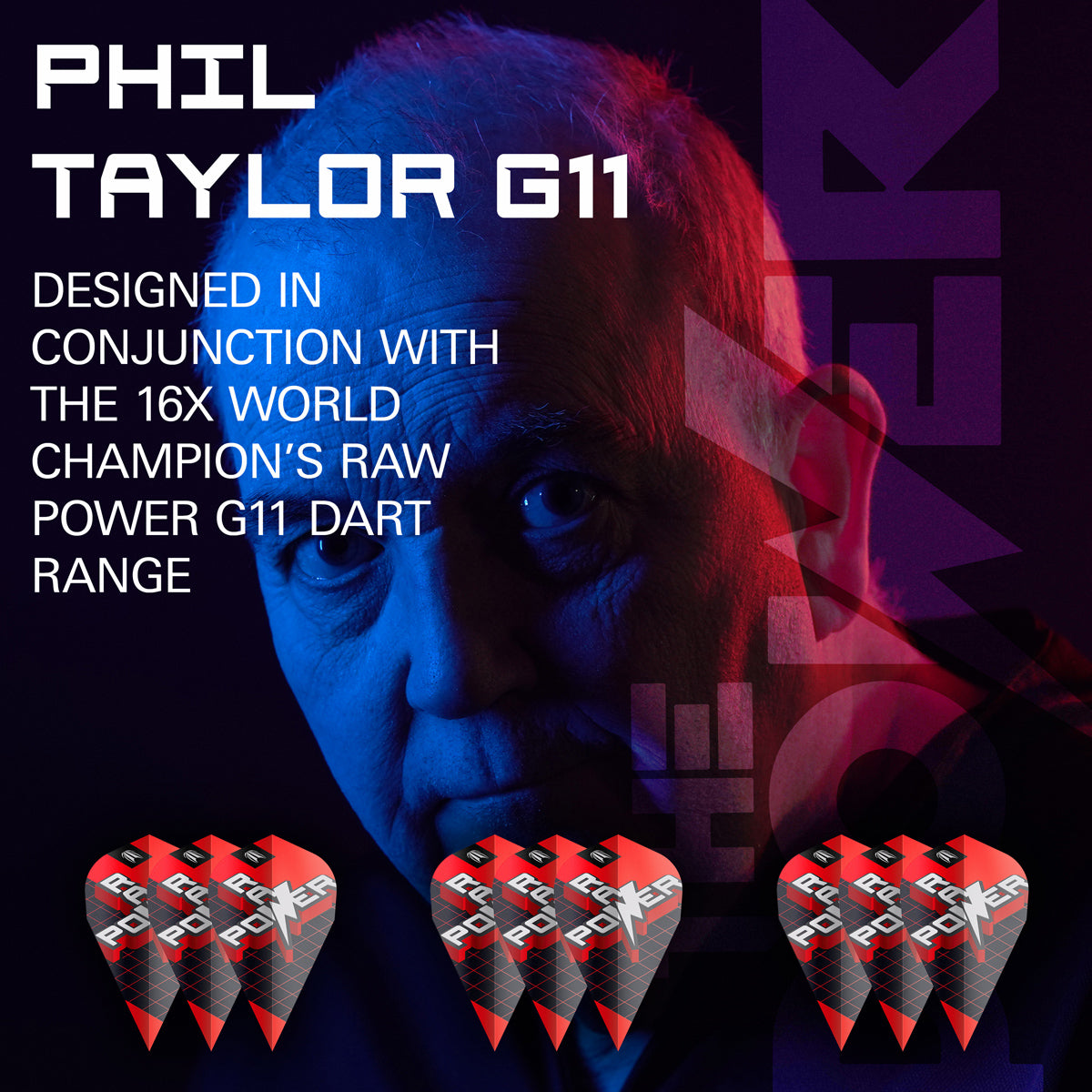 Phil Taylor Raw Power G11 Pro Ultra Dart Flights x 3 Sets by Target