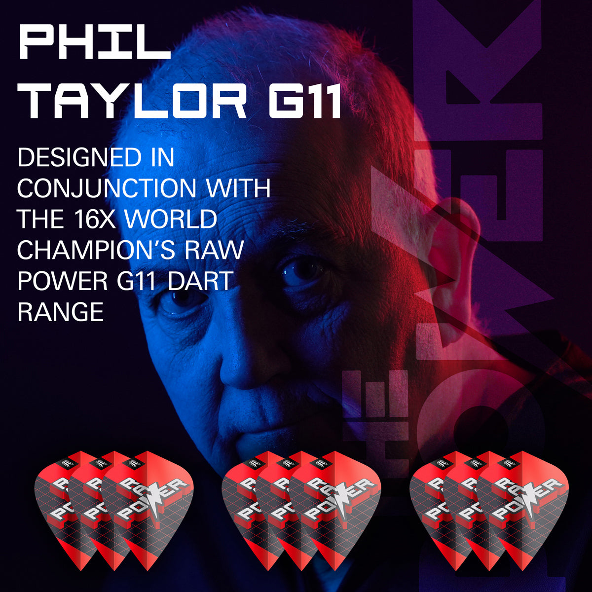 Phil Taylor Raw Power G11 Pro Ultra Dart Flights x 3 Sets by Target
