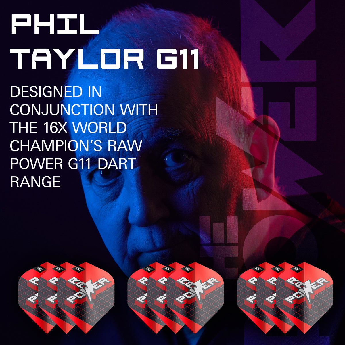 Phil Taylor Raw Power G11 Pro Ultra Dart Flights x 3 Sets by Target