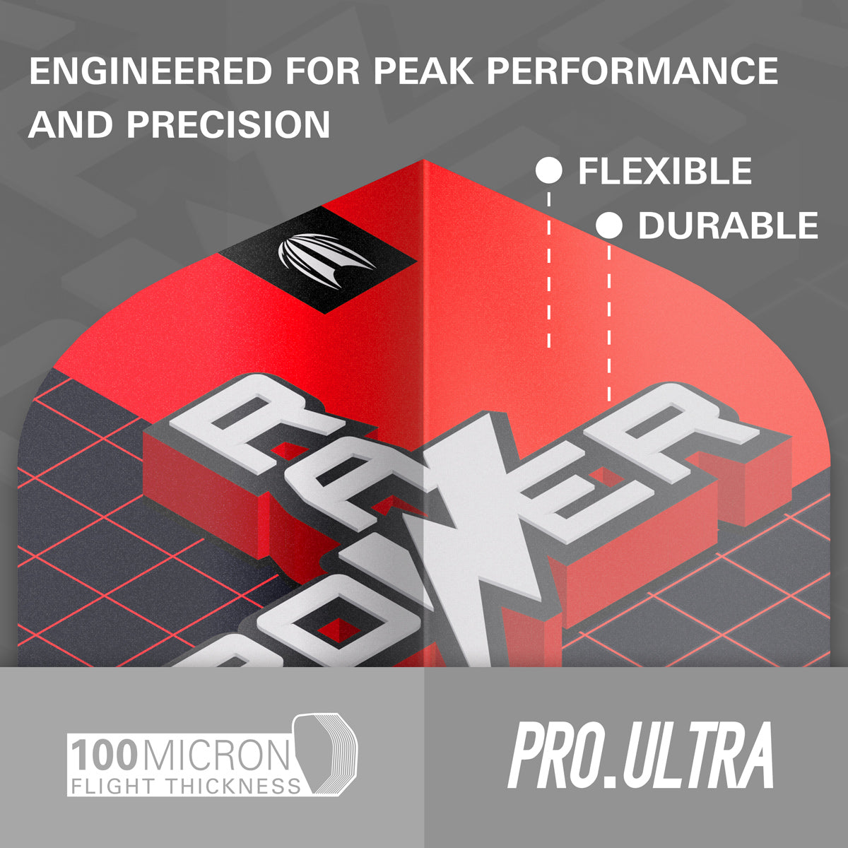 Phil Taylor Raw Power G11 Pro Ultra Dart Flights by Target No 2 Shape