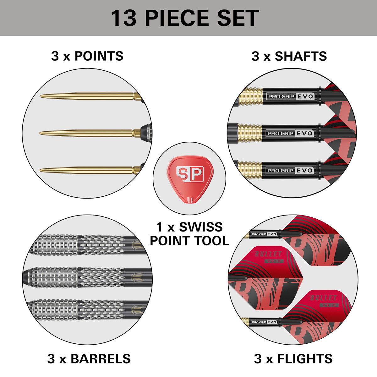 Target Stephen Bunting G5 Void 95% Tungsten SP Steel Tip Darts