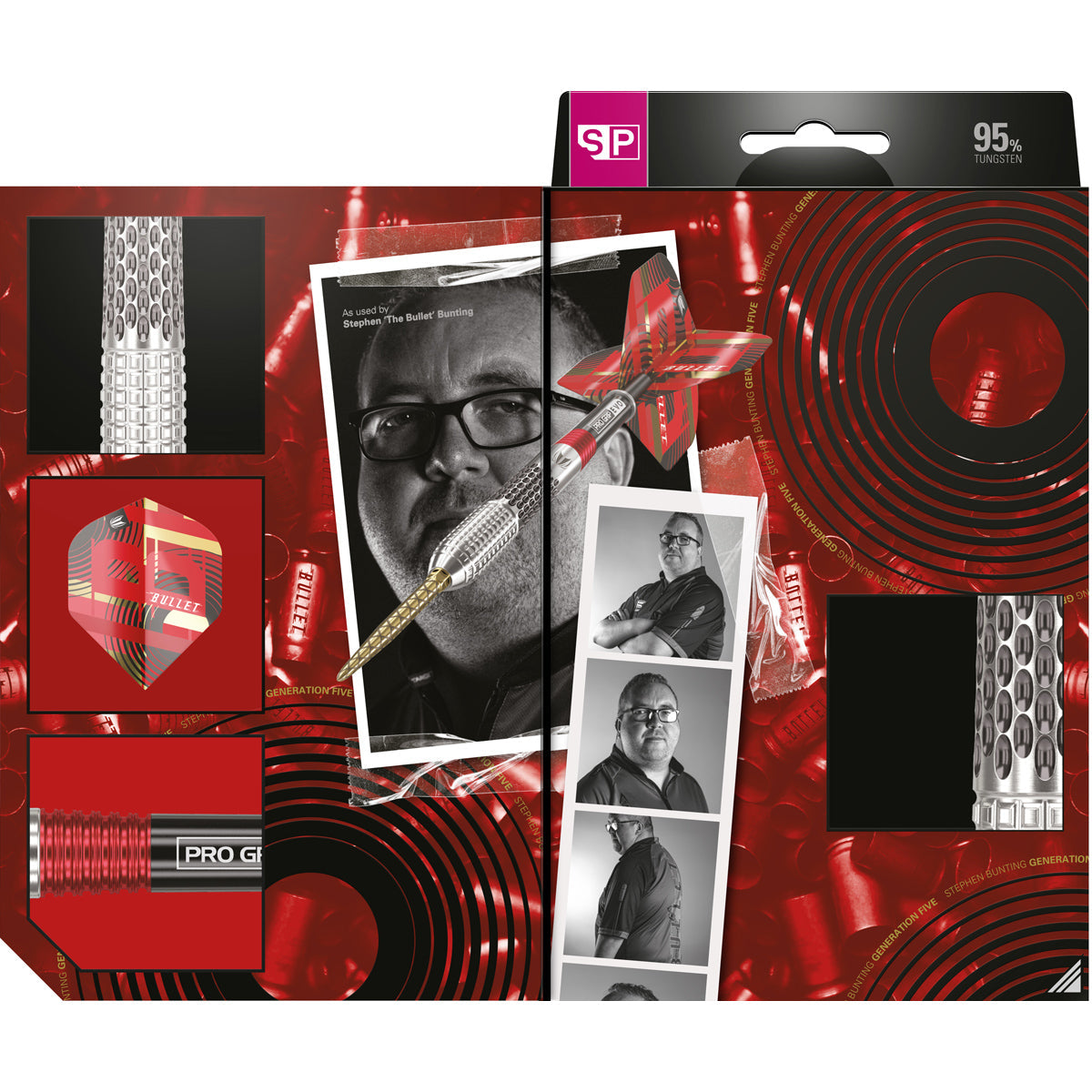 Stephen Bunting Gen 5 95% Tungsten SP Steel Tip Darts by Target