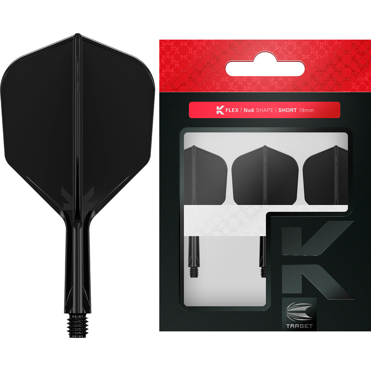 K-Flex Black No6 One Piece Flights by Target