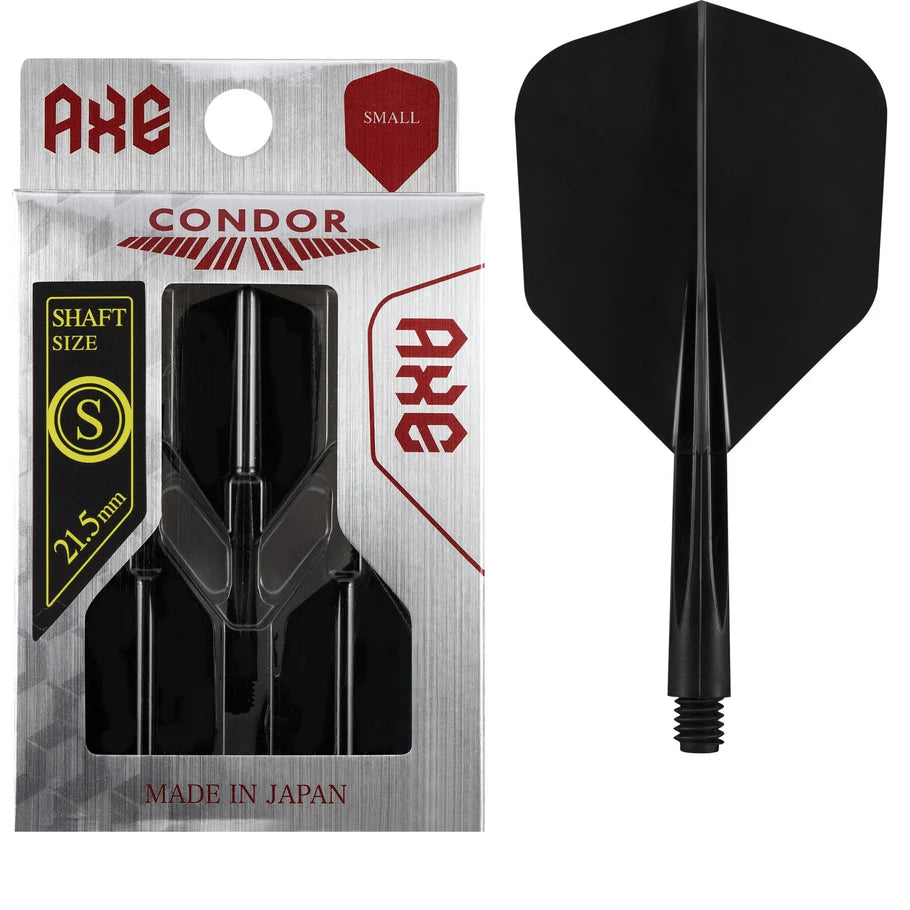 Condor AXE Dart Flights , Black, Small, Short Length
