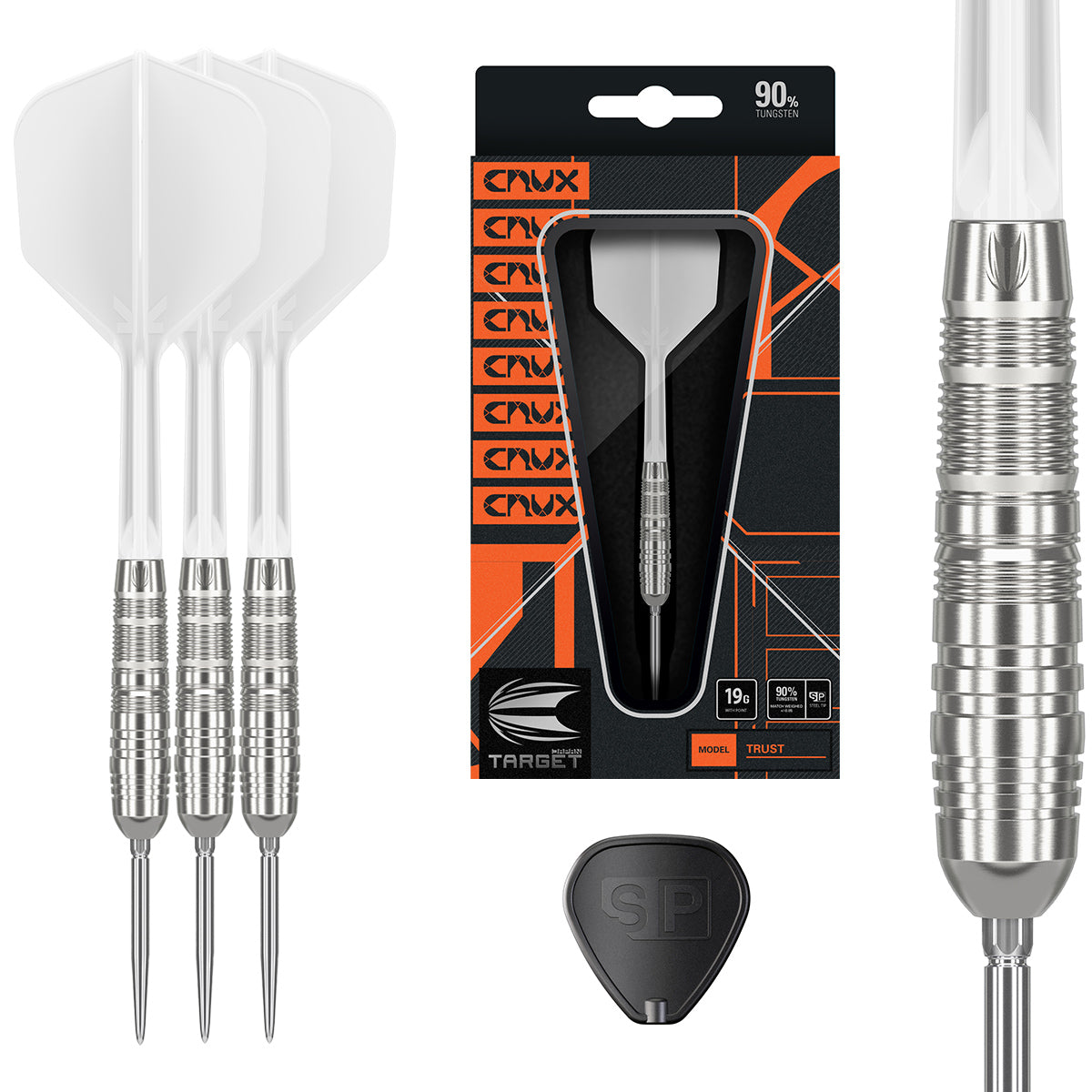 Crux JPN Trust 90%Tungsten SP Steel Tip Darts by Target Japan