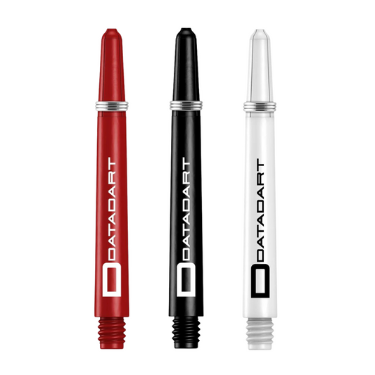 Datadart Signature Dart Shafts, Mixed Red Black and White Intermediate Length