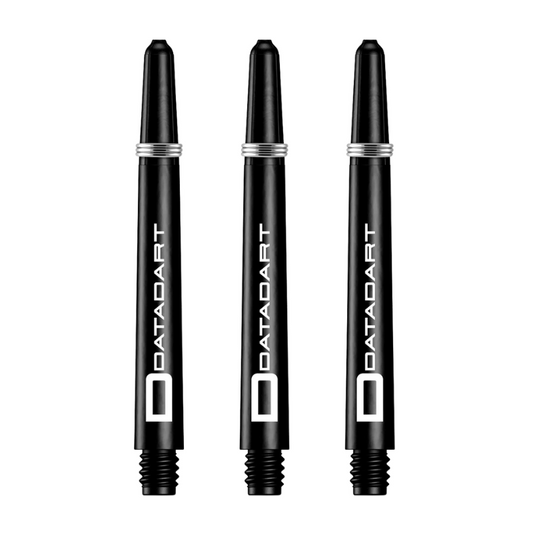 Datadart Signature Nylon Dart Shafts, Black, Medium Length